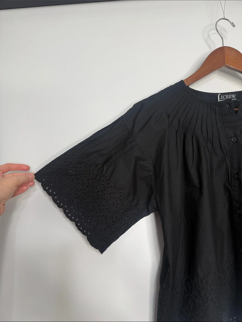NWT J. Crew Jolie top in eyelet cotton poplin Size Small